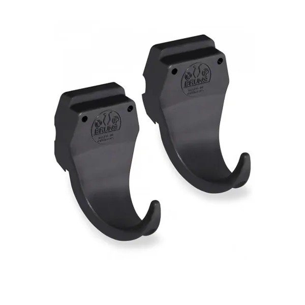GANCI PLASTICA PER BARRA O MURO BRUNS -A COPPIA - PROMO -