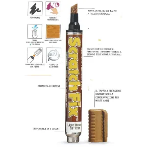 MARCATORE PROFESSIONALEPER IL RITOCCO DEL LEGNO SCRATCH FIX