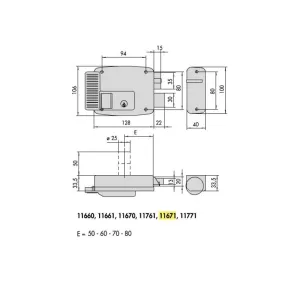 SERRATURA CISA 11671