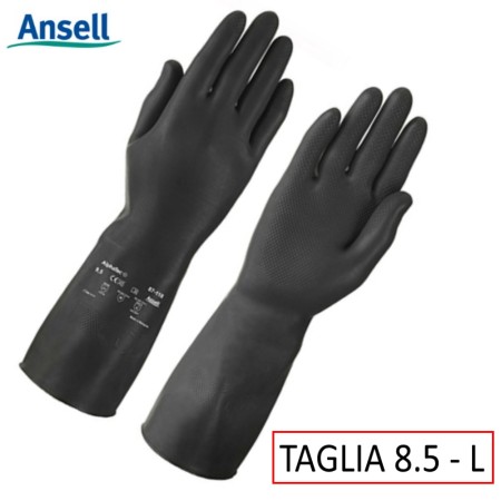 GUANTI ANTIACIDO LUNGHI ANSELL ALPHATEC TG 8.5
