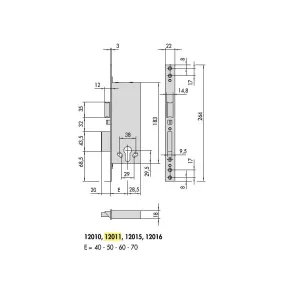 SERRATURA CISA 12011