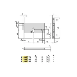 SERRATURA CISA 14350