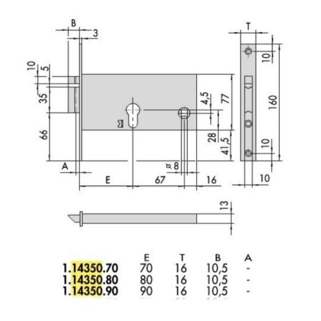 SERRATURA CISA 14350
