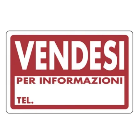CARTELLO " VENDESI " IN PVC CM 30 X 20