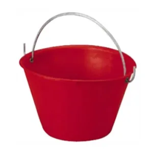 SECCHIO PER MURATORE IN POLIETILENE ROSSO 14 LITRI
