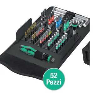KIT 52 INSERTI WERA KK100 IN BORSA TESSUTO -PROMO-