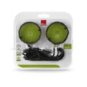 KIT D'ILLUMINAZIONE PER TV A 2 NASTRI DA 0,6 MT CON INGRESSO USB OFFERTA