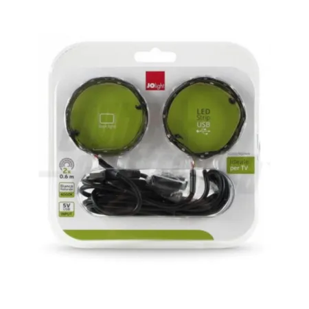 KIT D'ILLUMINAZIONE PER TV A 2 NASTRI DA 0,6 MT CON INGRESSO USB OFFERTA