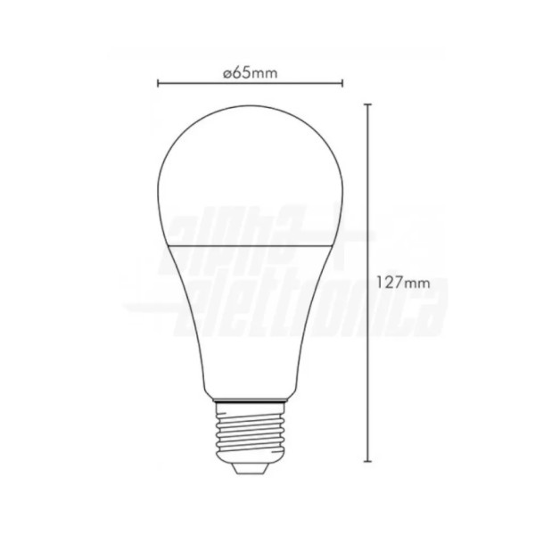 LAMPADINA LED BULBO 15W ATTACCO E27 LUCE NATURALE 4000K JOLIGHT