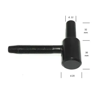 CERNIERA AGB A CARDINE ART.184 MM.12X30 NERO