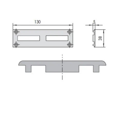 CONTROPIASTRA CISA 06277-01-0   - IN NYLON-