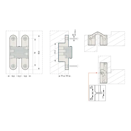 CERNIERA CEAM 830 ACCIAIO NICHELATO