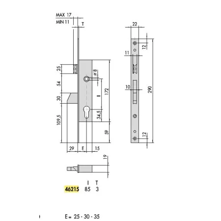 SERRATURA CISA 46215