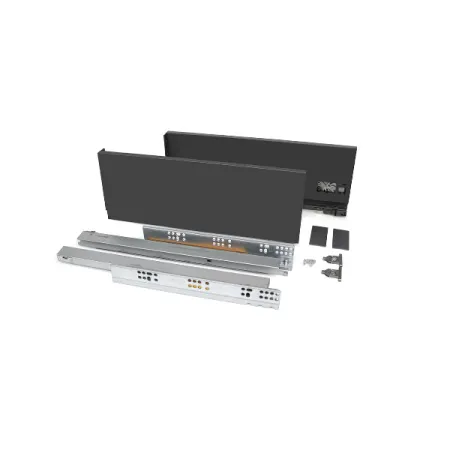 Kit Cassetto Emuca Vertex Slow 500mm H.178 Grigio Antracite