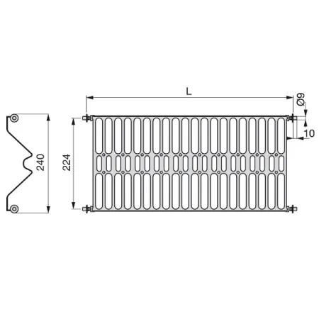 Scolapiatti Inox Emuca per Pensile AISI 430 con Salvagocce
