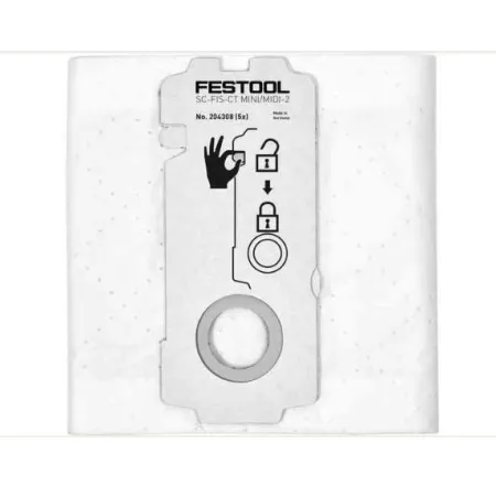 SACCHETTI FILTRO FESTOOL PER CTL MIDI (MODELLO 2019) Confez da 5