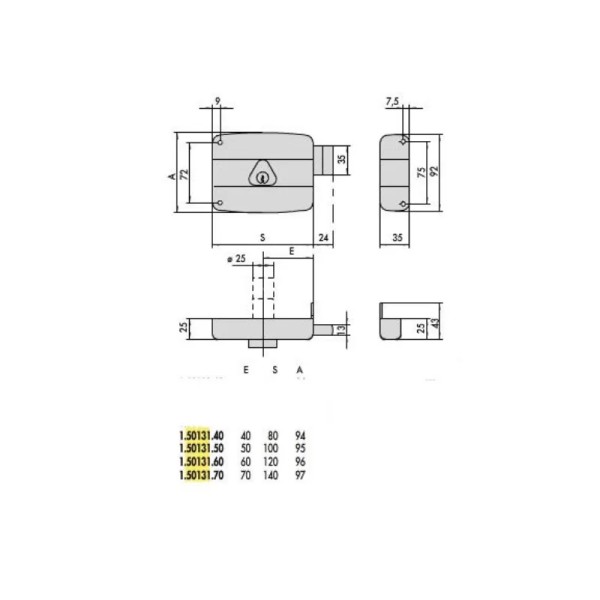 SERRATURA CISA 50131