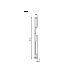 FRONTALE CISA 05001-00-0-07 L 250MM