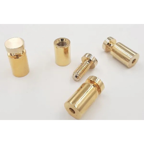 DISTANZIALE TARGHE D.13 H.19 mm ORO LUCIDO -PROMO-