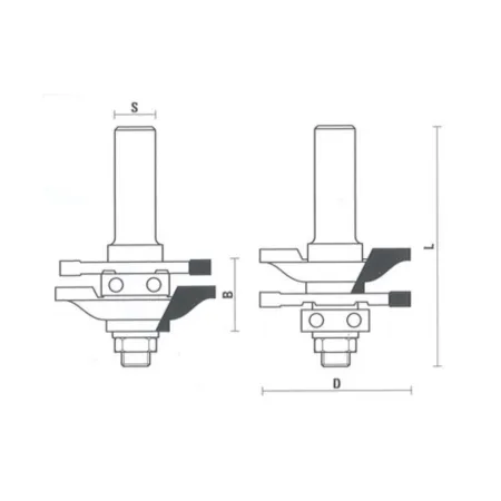 FRESA KLEIN COMPONIBILE PER ANTINE D.46 Gambo 8 mm