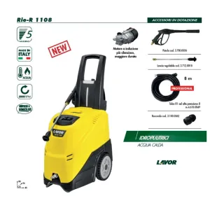 IDROPULITRICE LAVOR MODELLO RIO-R 1108 ACQUA CALDA -PROMO-