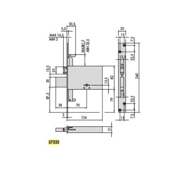 SERRATURA CISA 57325-73-0