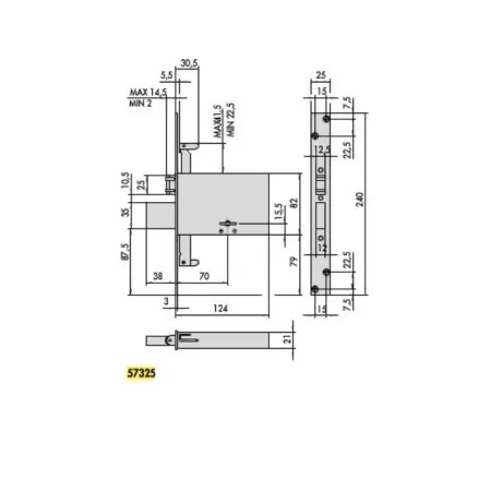 SERRATURA CISA 57325-73-0