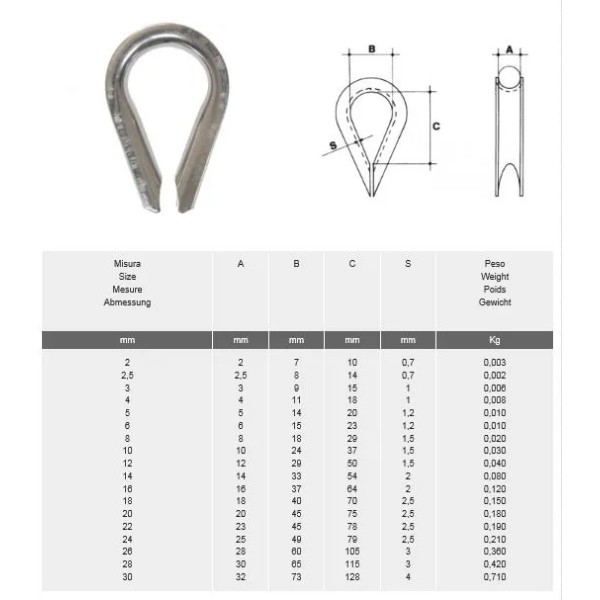 REDANCE INOX  CARCANO ART.552 D.4 mm