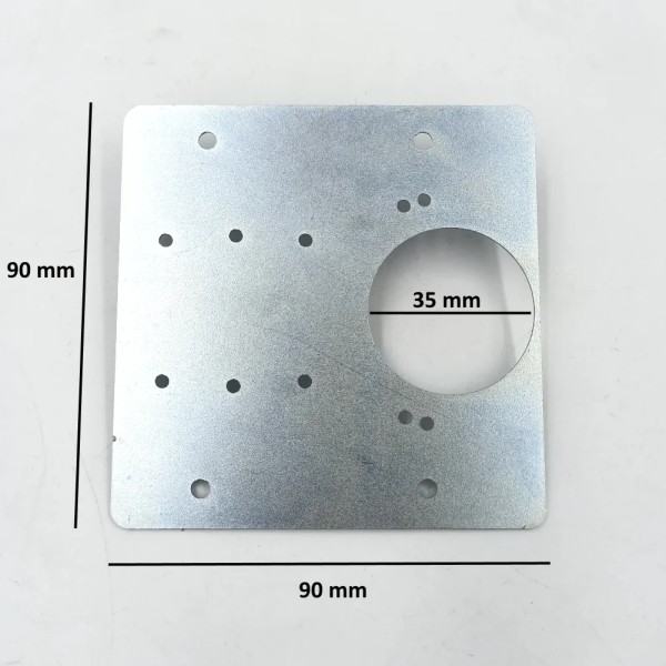 PIASTRA JOLLY  MINUTEX RIPRISTINO FORO CERNIERA D.35 SUL LEGNO ROVINATO