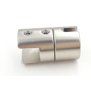 MORSETTO TAHUMA per VETRO 11 mm per barra d.4 mm