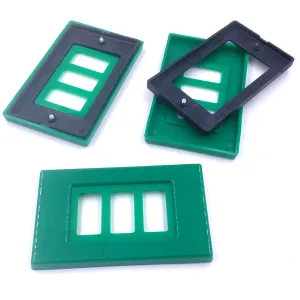 COPRINTERRUTTORE OLIVARI TAMIGI 3 FORI VERDE