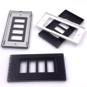 COPRINTERRUTTORE OLIVARI TAMIGI 4 FORI NERO