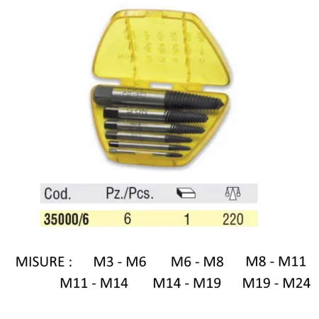 SERIE ESTRATTORI OMMA CONICI ( 6 PZ )