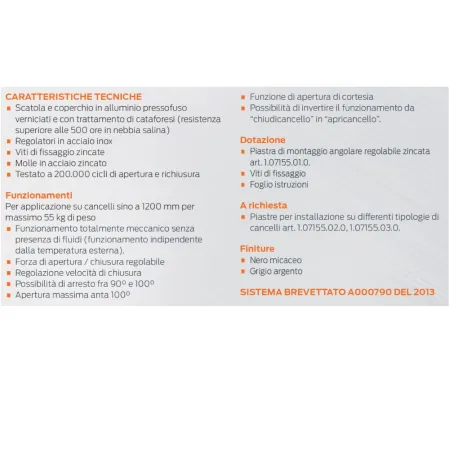 CHIUDICANCELLO CISA C1310-01-0 NERO   -PROMO-