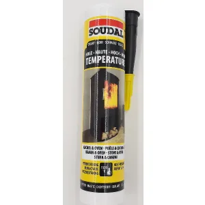 SILICONE SOUDAL REFRATTARIO 1500° NERO 290ml