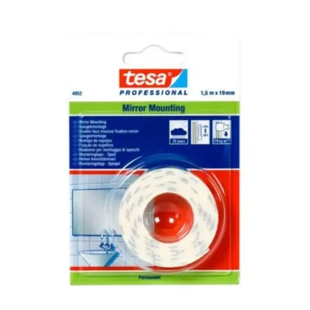 BIADESIVO SPUGNOSO TESA PER SPECCHI MM 19 X 1.5 MT