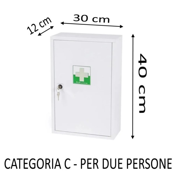 ARMADIETTO PRONTO SOCCORSO DM/626 PLUS FINO A 2 PERSONE CATEGORIA C