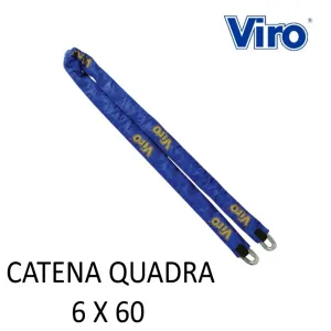 CATENA VIRO CM.60 A SEZIONE QUADRA DA MM.6 CON STOFFA