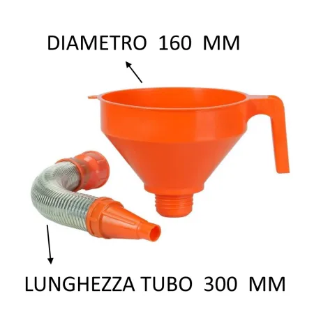 IMBUTO IN PLASTICA CON TUBO FLESSIBILE IN METALLO