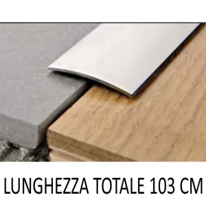 PASSATOIA ADESIVA PIATTA CM.103 ALLUMINIO ANODIZZATO