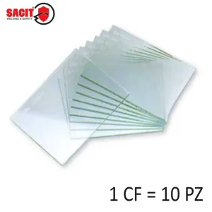 VETRO TRASPARENTE 75 X 98 MM PER MASCHERA SALDATORE