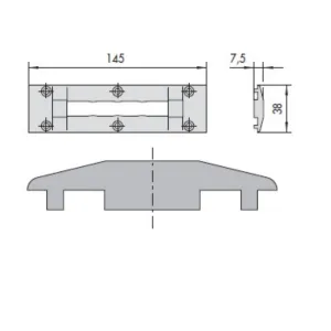 CONTROPIASTRA CISA 06277-02-0  -IN NYLON -