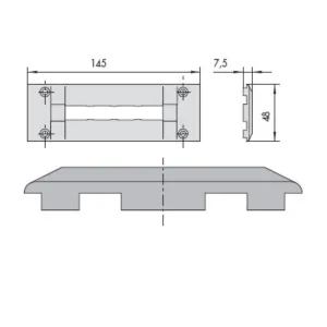 CONTROPIASTRA CISA 06277-14-0  -IN NYLON -