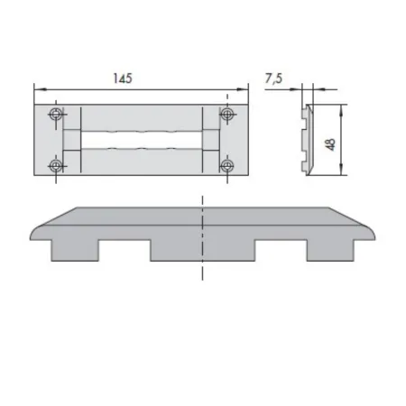 CONTROPIASTRA CISA 06277-14-0  -IN NYLON -
