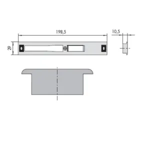 CONTROPIASTRA CISA 06285-36-0  -IN NYLON -