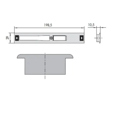 CONTROPIASTRA CISA 06285-36-0  -IN NYLON -