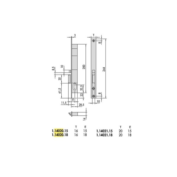 SERRATURA CISA 14020