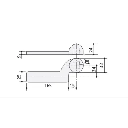 BRACCIO MAB INFERIORE DX  AC1 NICHELATO