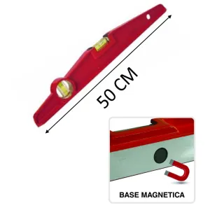 LIVELLA METRICA MAGNETICA ANTICHOC BRAVO CM.50