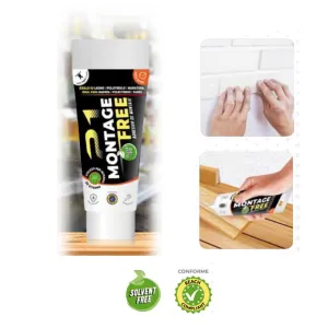 ADESIVO DI MONTAGGIO COLLA 21 A BASE D'ACQUA MONTAGE FREE 21 TUBETTO GR.150 OFFERTA